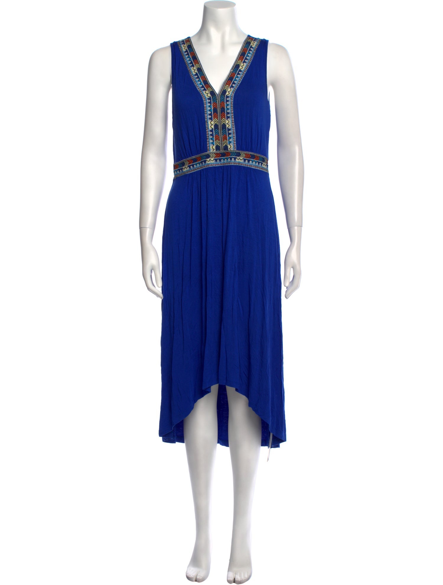 Neiman Marcus V-Neck Midi Length Dress