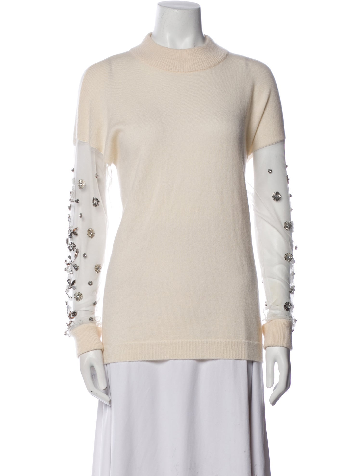 Neiman Marcus Cashmere Crew Neck Sweater