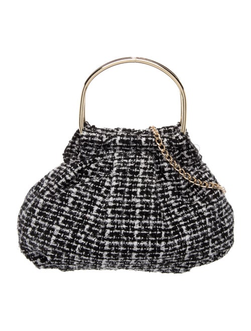 Neiman Marcus Tweed Top Handle Bag