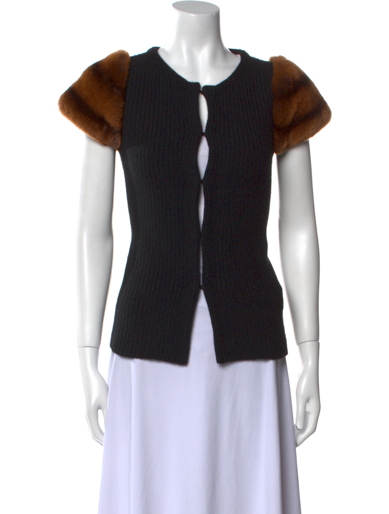 Neiman Marcus Cashmere Striped Top