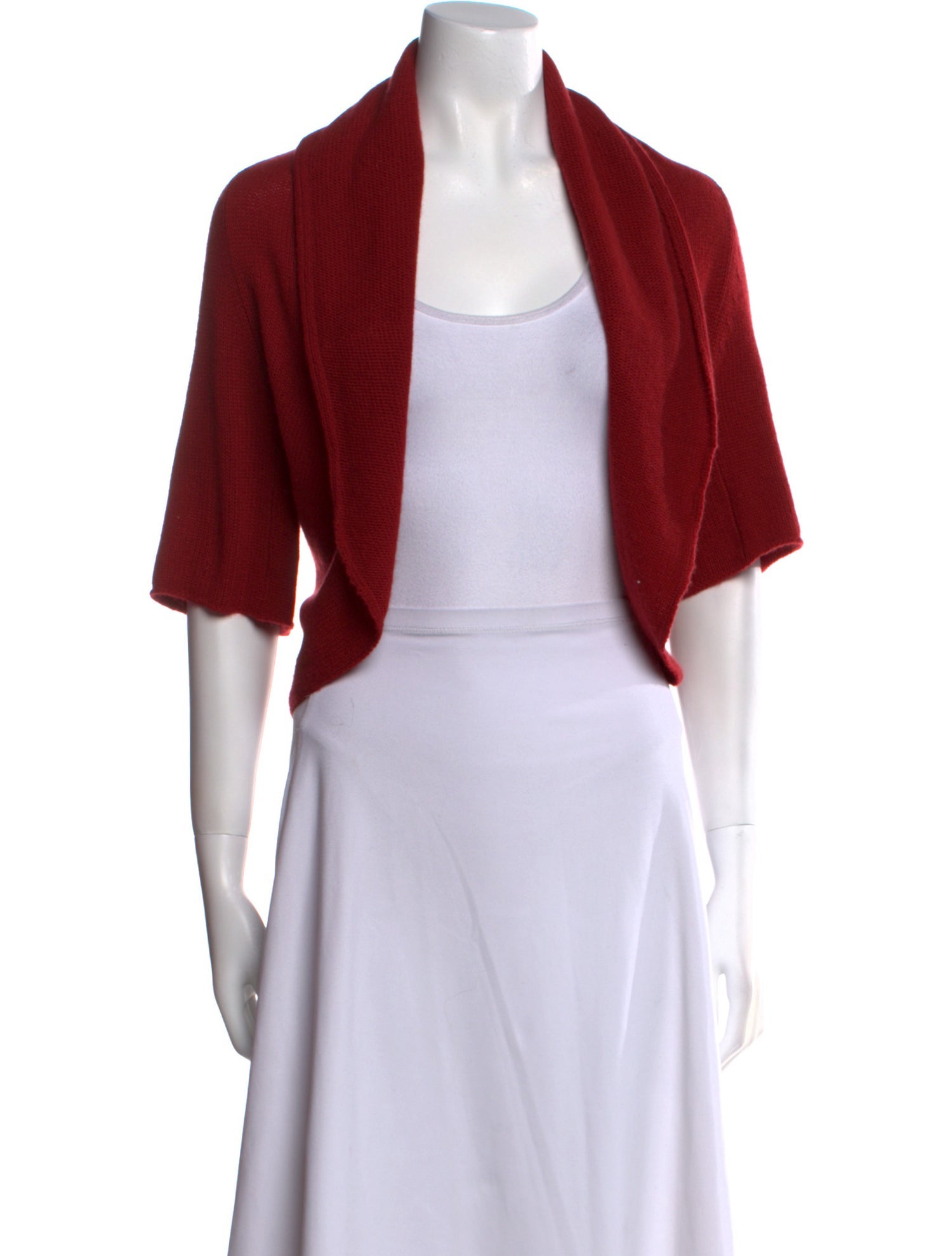 Neiman Marcus Cashmere Open Front Sweater