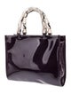 Neiman Marcus Patent Leather Top Handle Bag