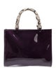 Neiman Marcus Patent Leather Top Handle Bag