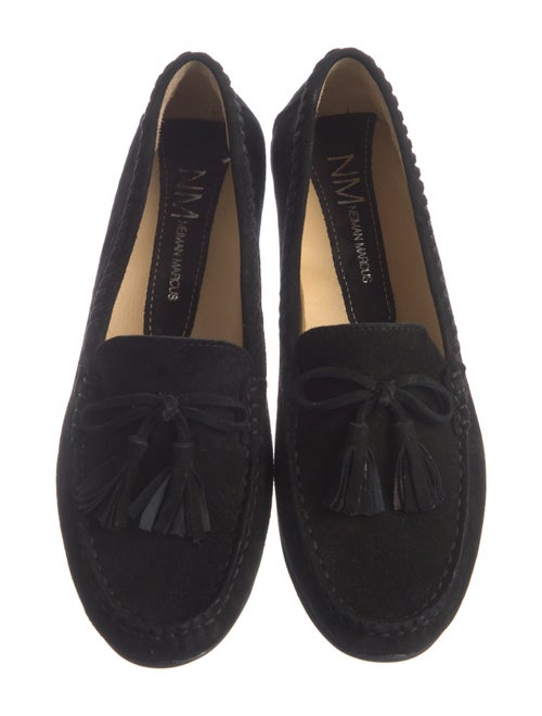 Neiman Marcus Suede Tassel Accents Loafers