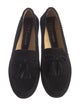 Neiman Marcus Suede Tassel Accents Loafers