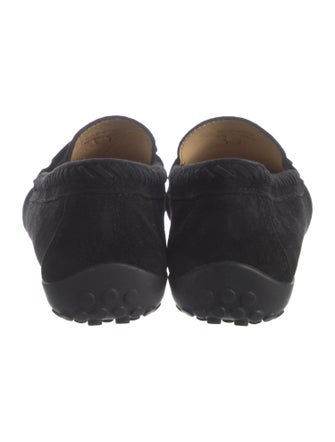 Neiman Marcus Suede Tassel Accents Loafers