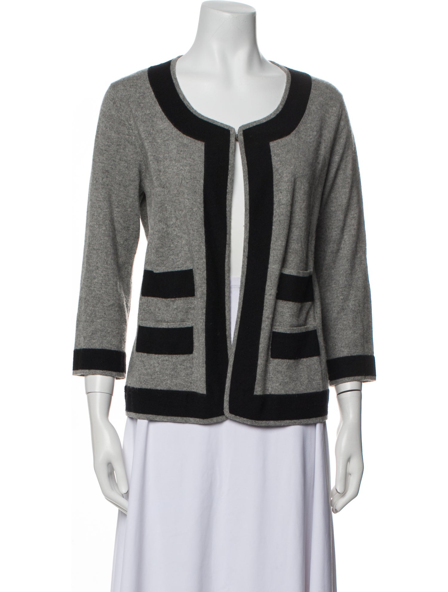 Neiman Marcus Cashmere Striped Sweater