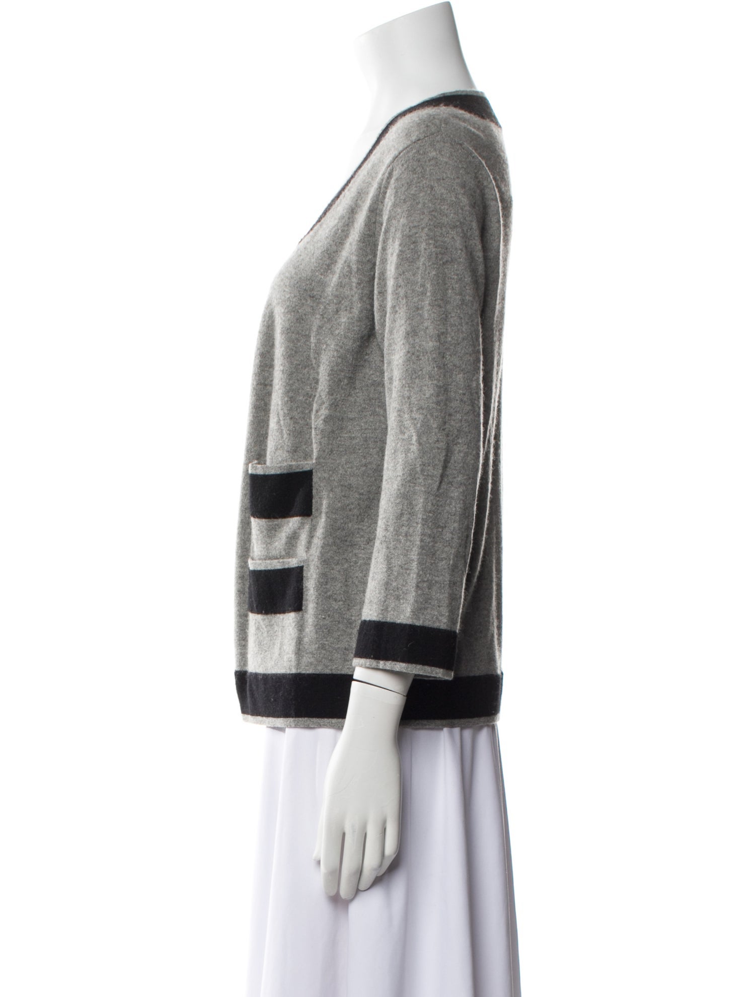 Neiman Marcus Cashmere Striped Sweater