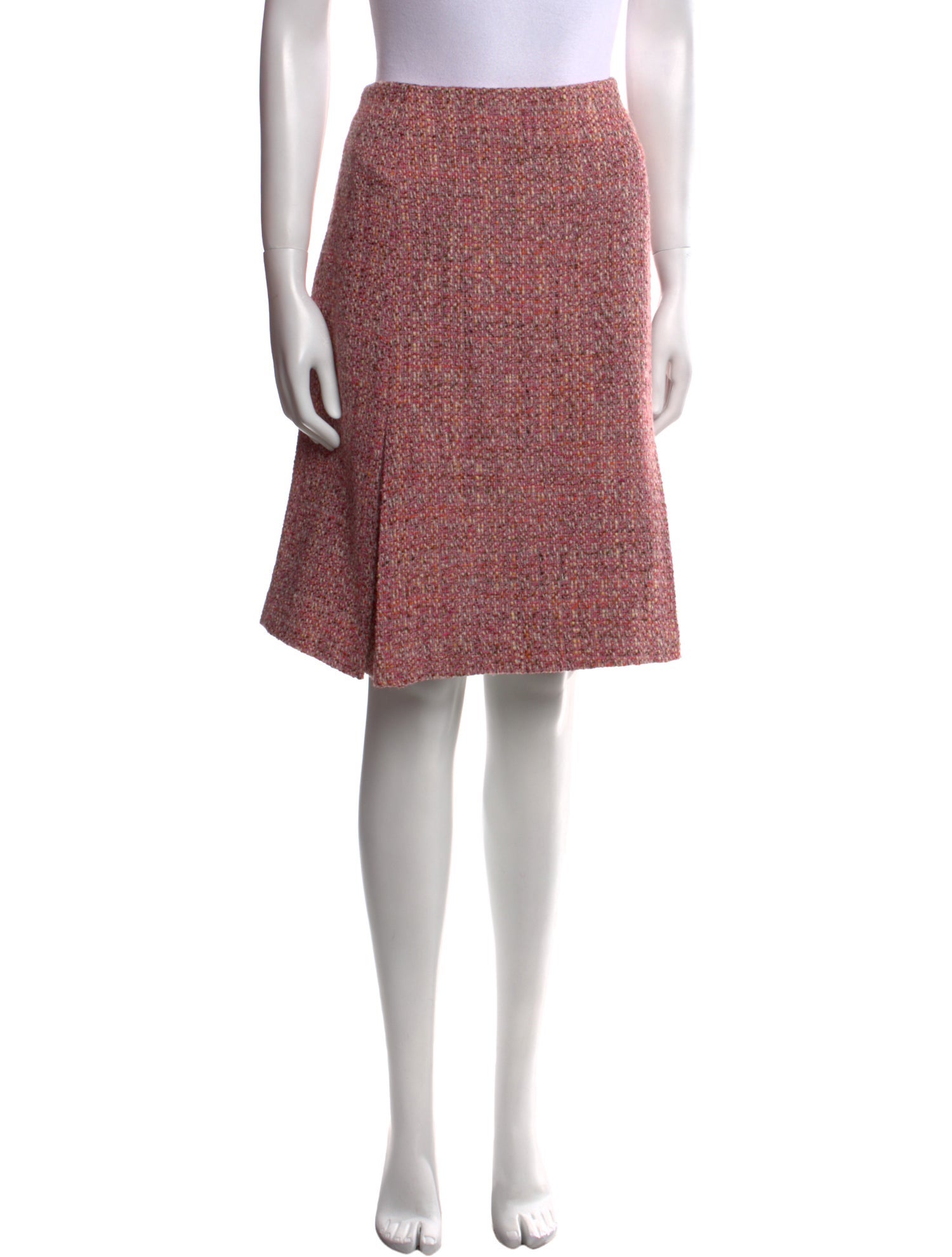 Neiman Marcus Tweed Pattern Knee-Length Skirt