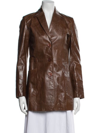 Neiman Marcus Leather Evening Jacket
