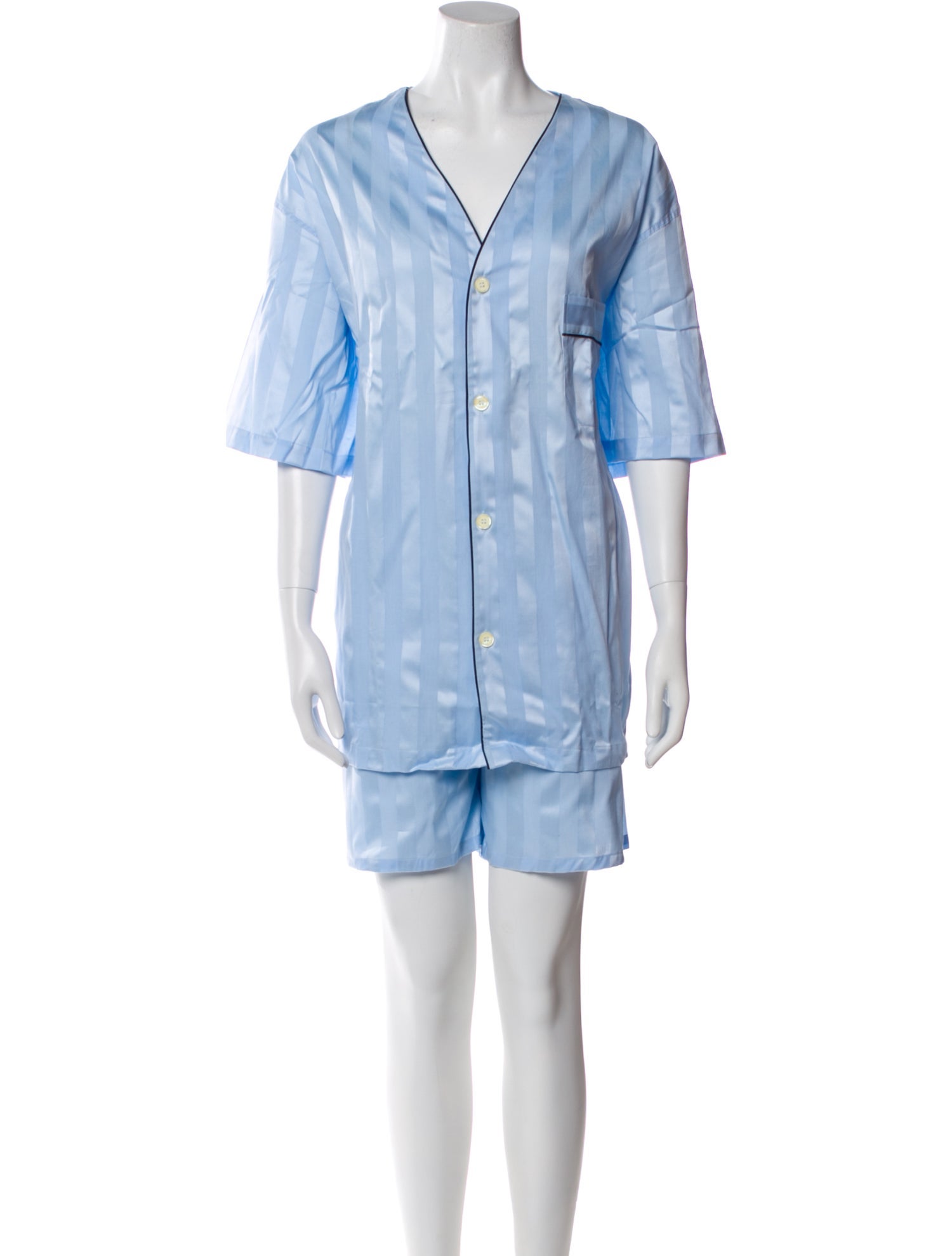 Neiman Marcus Striped Short Set