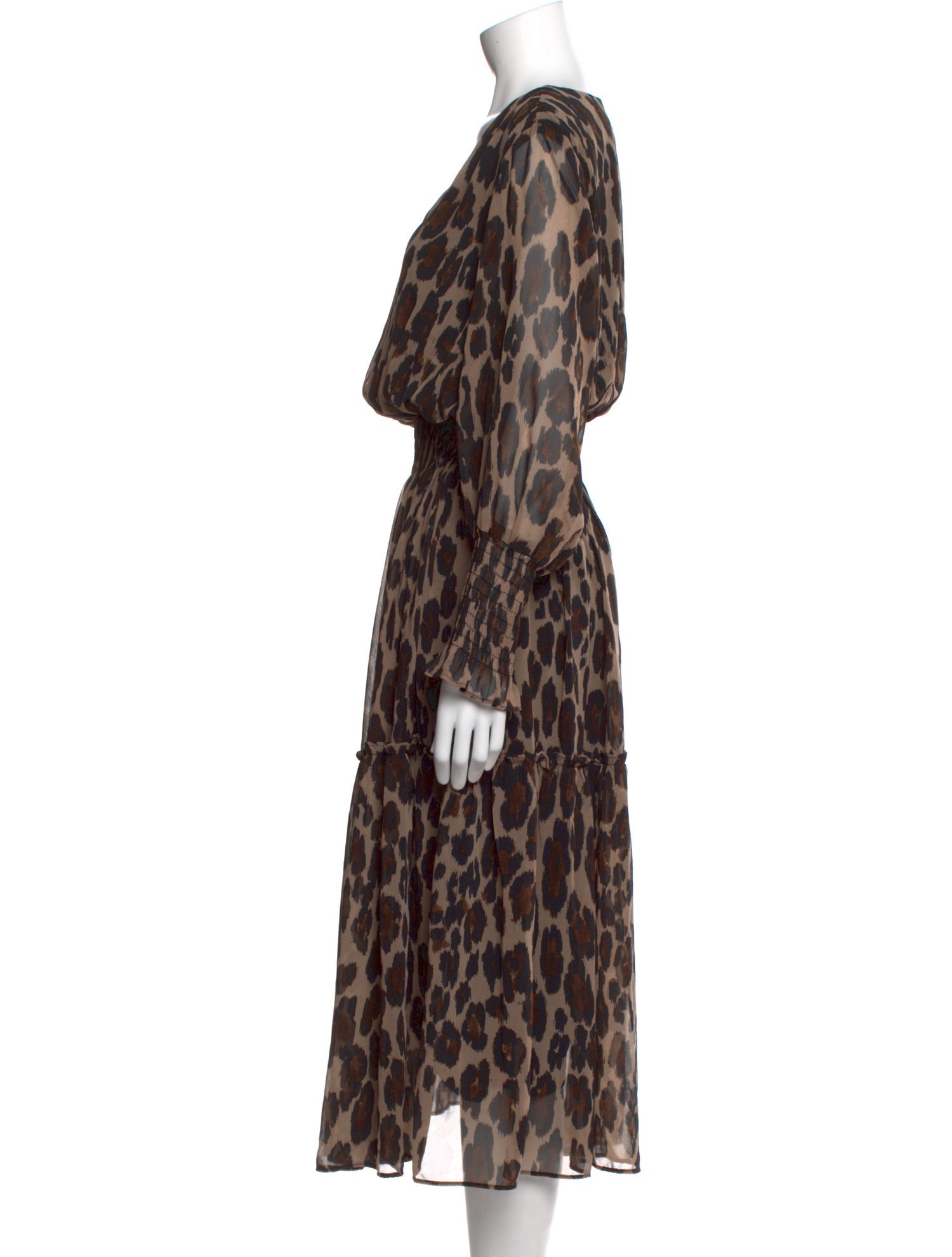 Neiman Marcus Animal Print Long Dress
