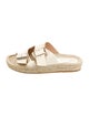 Neiman Marcus Leather Espadrilles