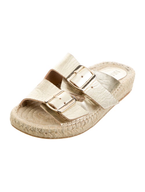 Neiman Marcus Leather Espadrilles