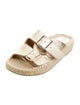 Neiman Marcus Leather Espadrilles