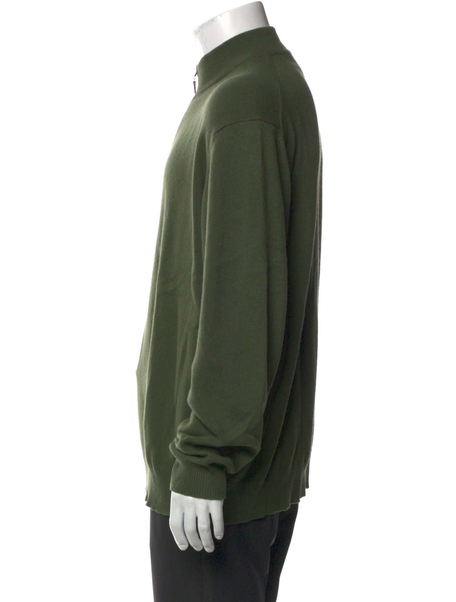 Neiman Marcus Cashmere Mock Neck Polo Sweater
