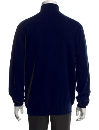 Neiman Marcus Cashmere Turtleneck Polo Sweater