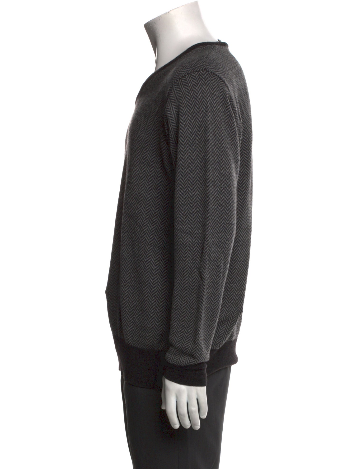 Neiman Marcus Merino Wool V-Neck Pullover