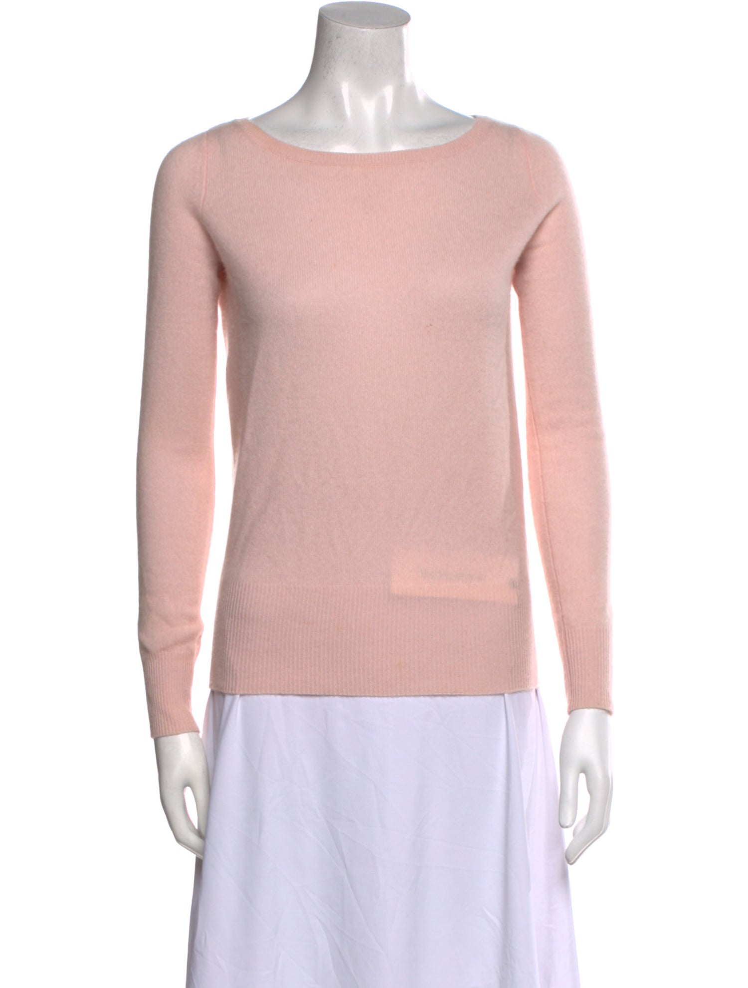 Neiman Marcus Cashmere Bateau Neckline Sweater