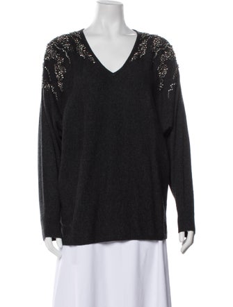 Neiman Marcus Cashmere V-Neck Sweater