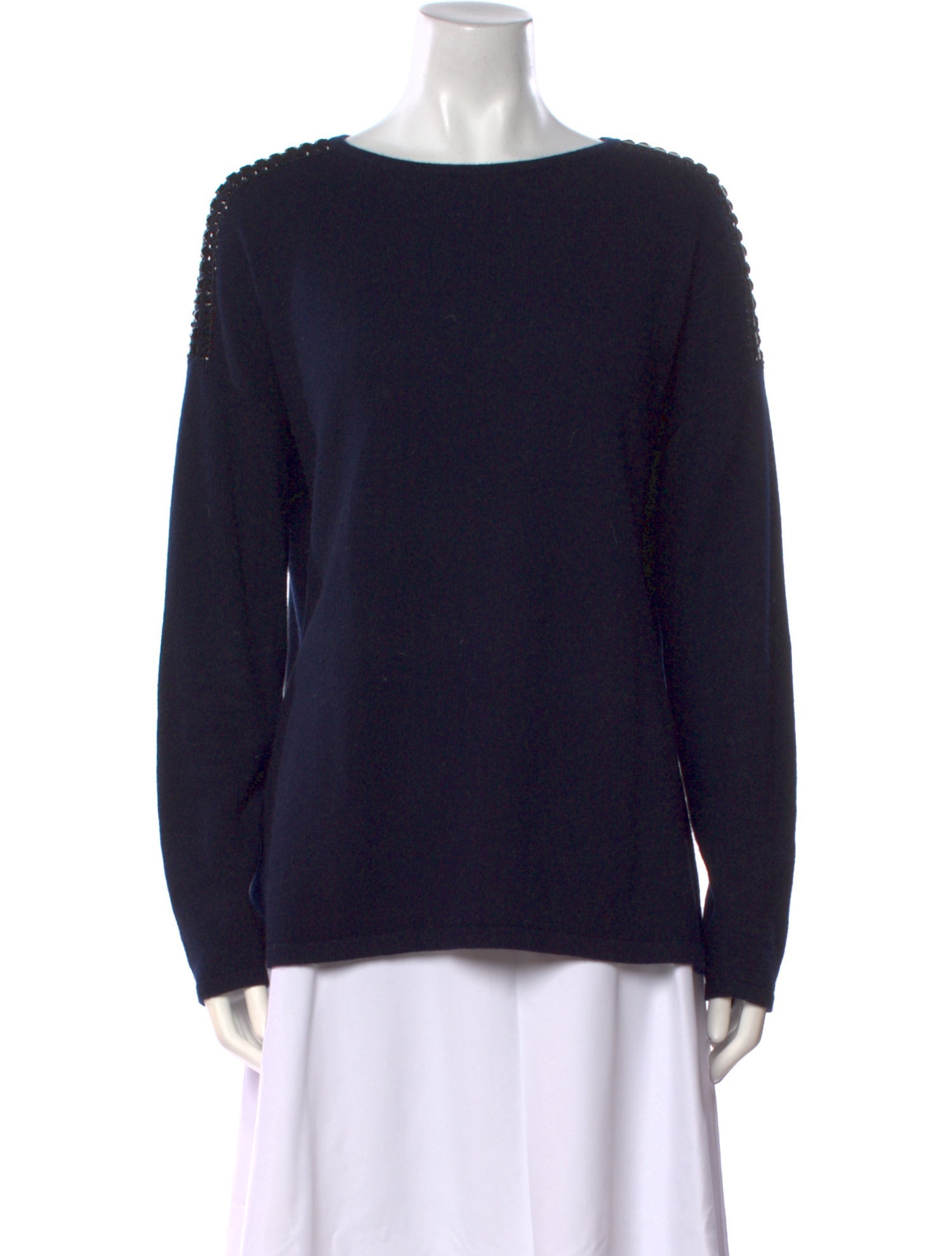 Neiman Marcus Cashmere Scoop Neck Sweater