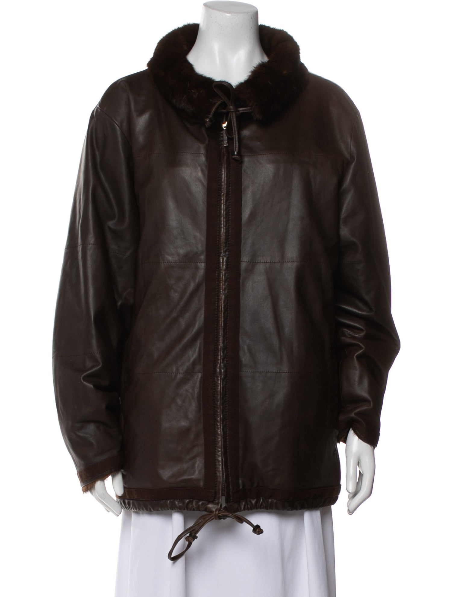 Neiman Marcus Leather Coat