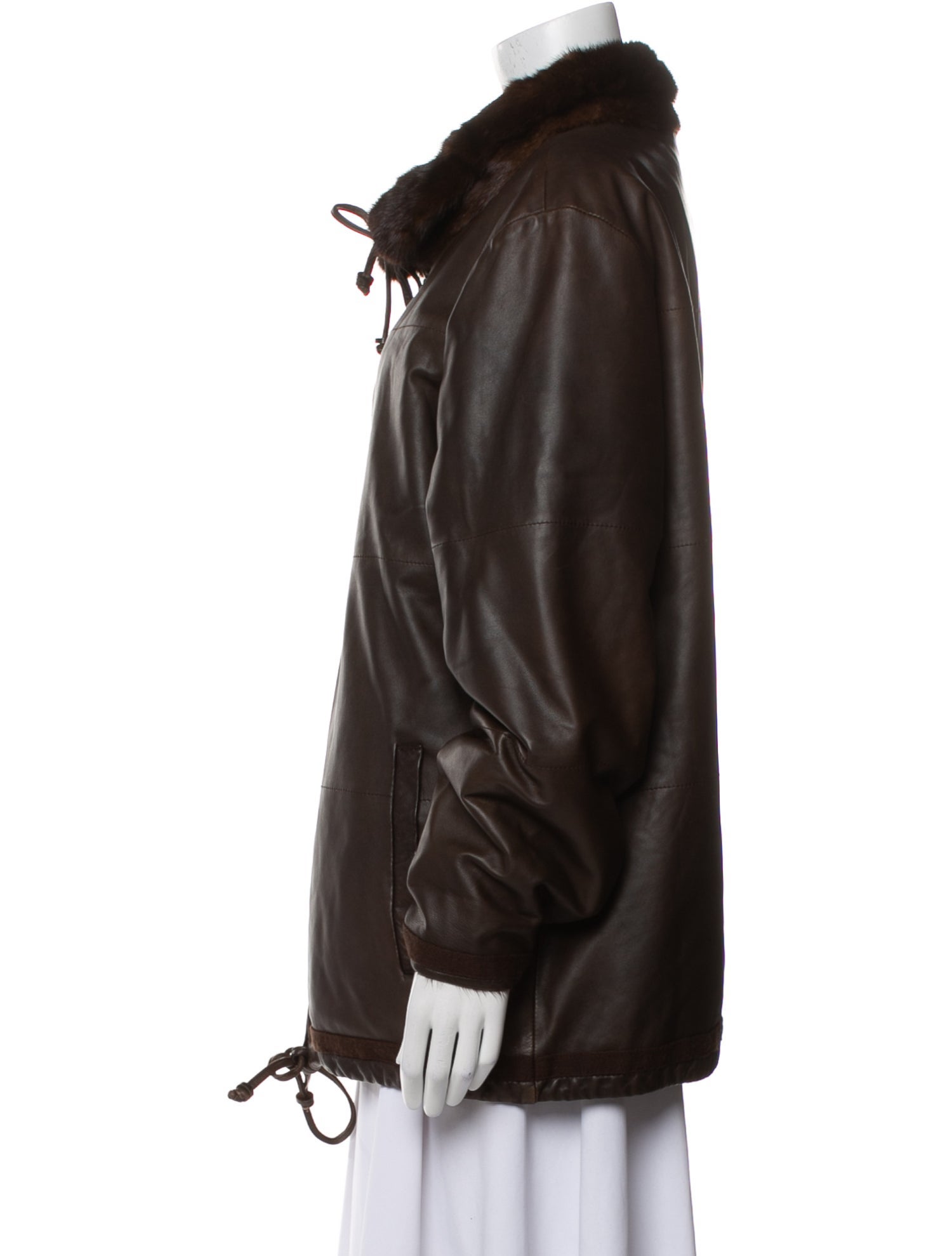 Neiman Marcus Leather Coat