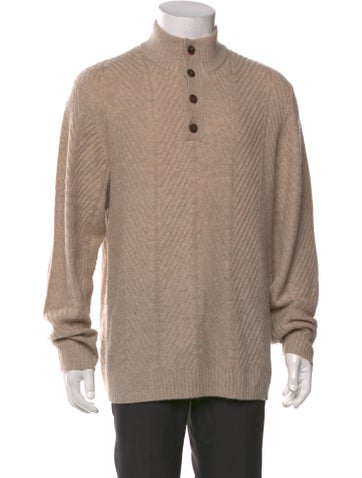 Neiman Marcus Sweaters Cashmere Turtleneck Polo Sweater XL