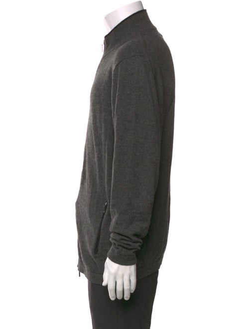Neiman Marcus Cashmere Mock Neck Cardigan