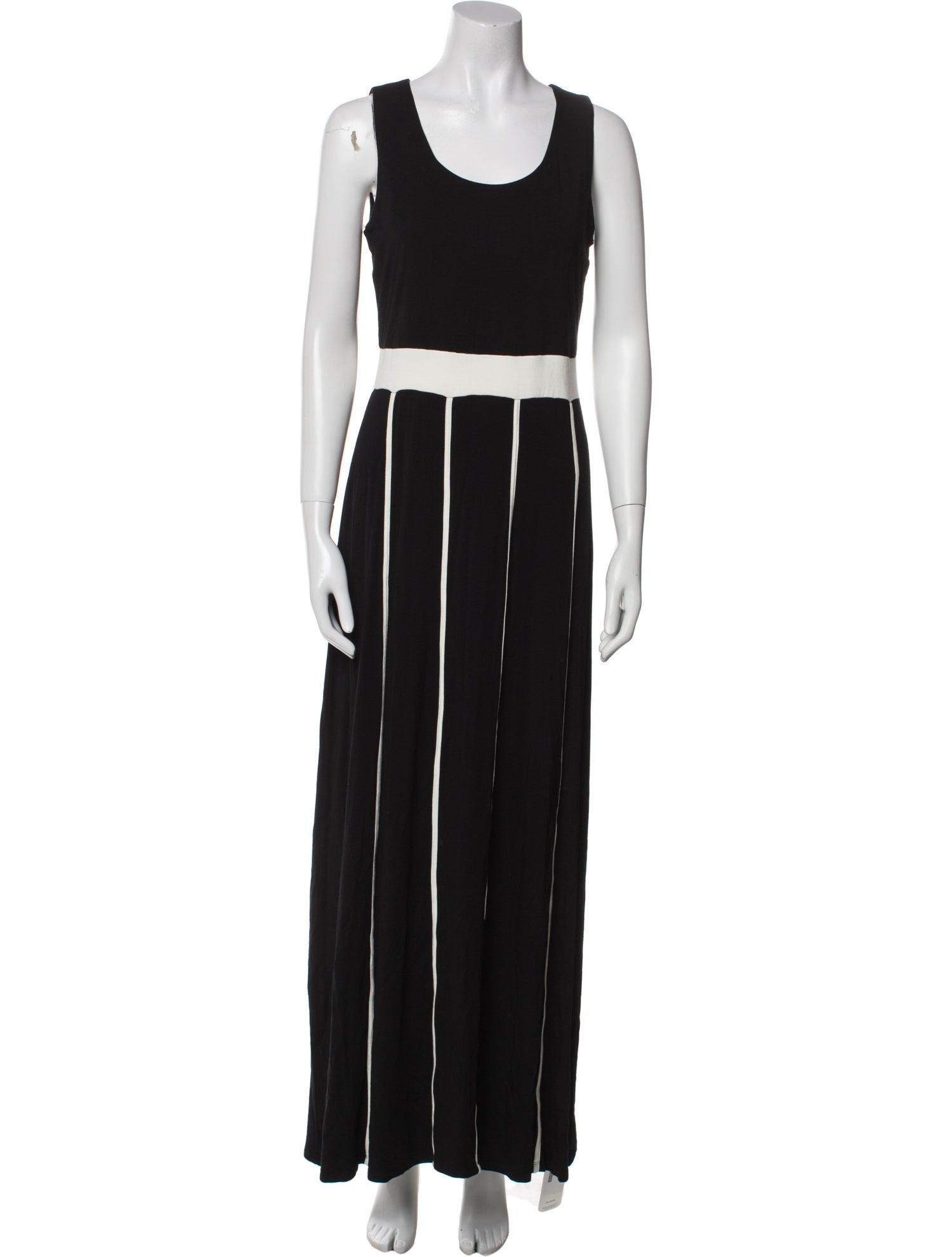Neiman Marcus Striped Long Dress