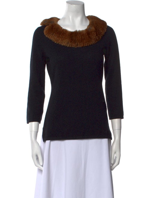 Neiman Marcus Cashmere Scoop Neck Sweater