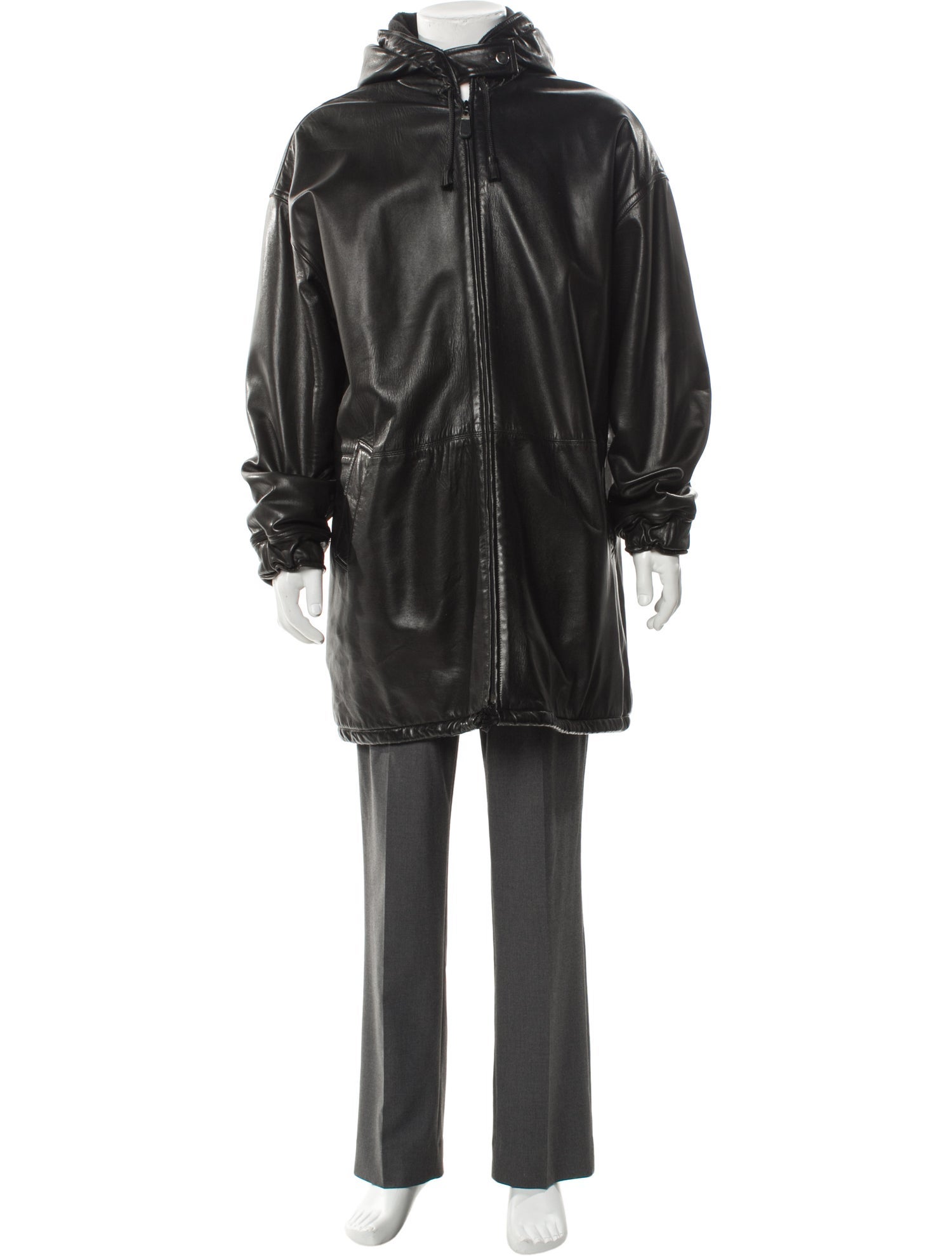 Neiman Marcus Leather Parka