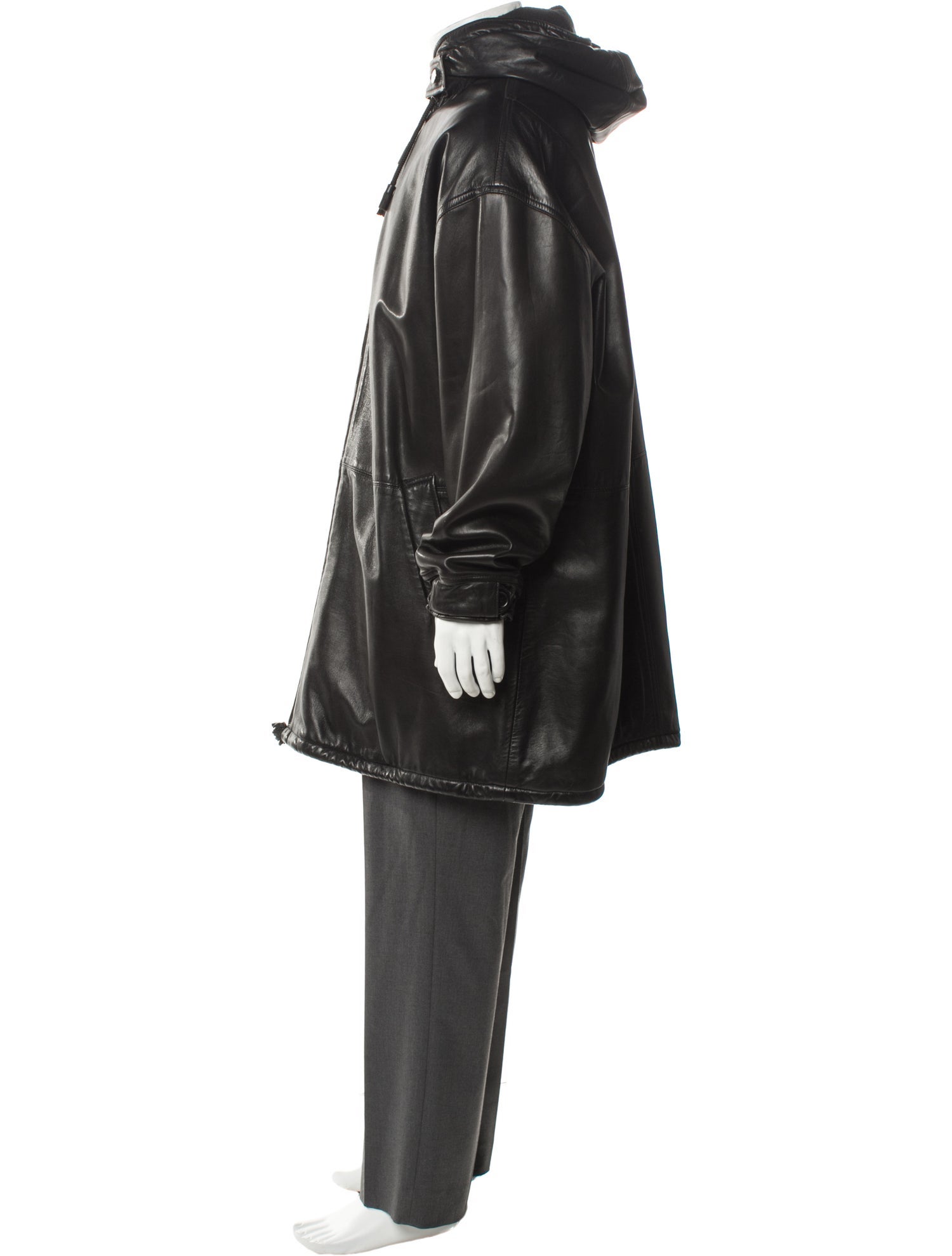 Neiman Marcus Leather Parka