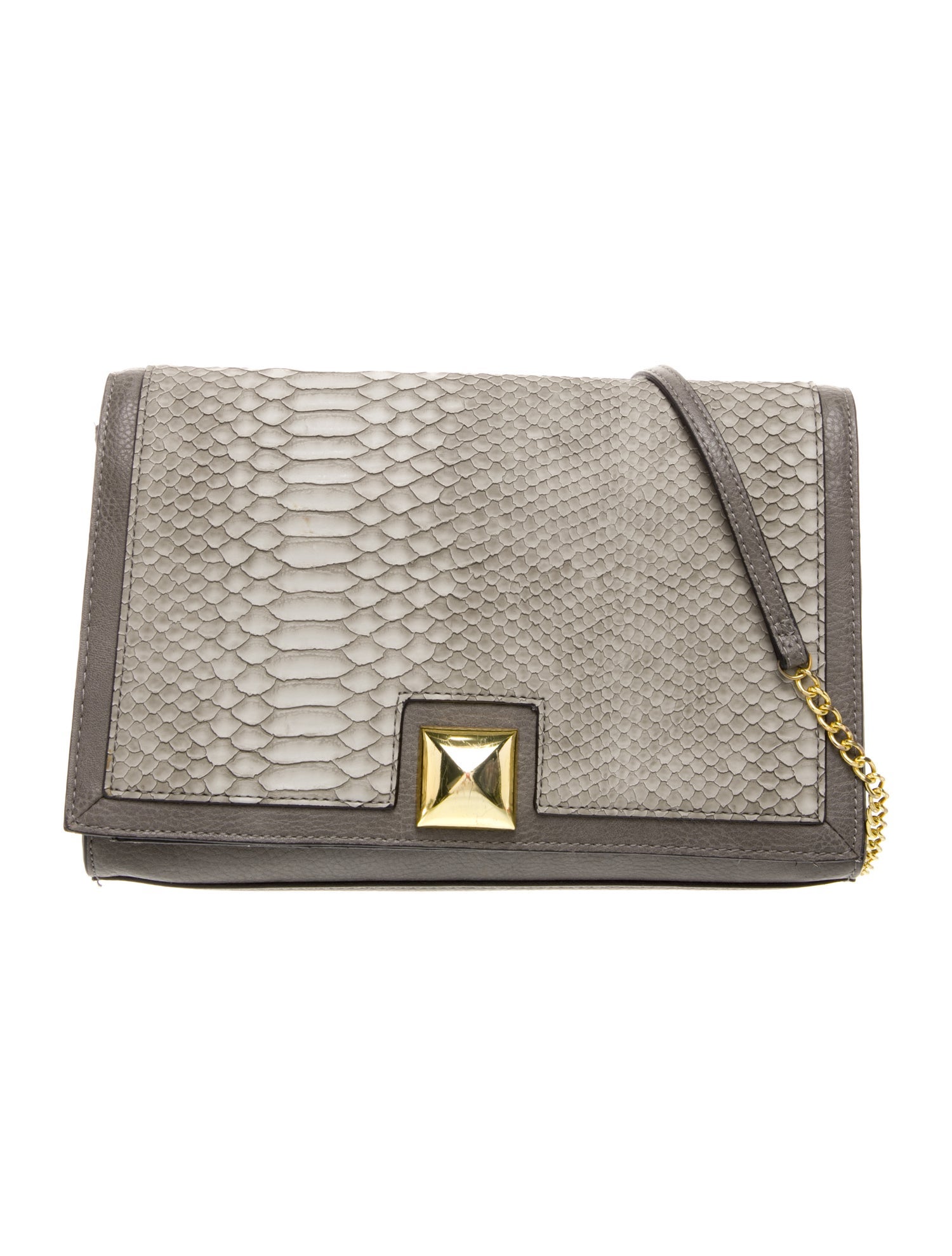 Neiman Marcus Embossed Leather Clutch