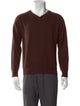 Neiman Marcus Cashmere V-Neck Pullover