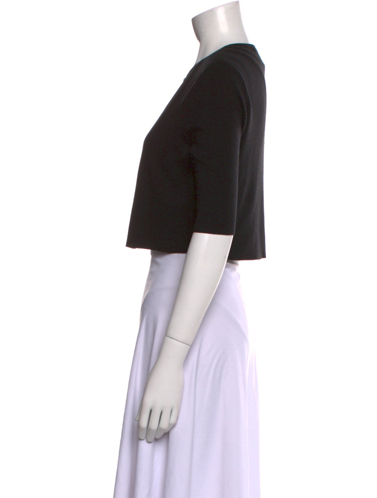 Neiman Marcus Silk Open Front Sweater