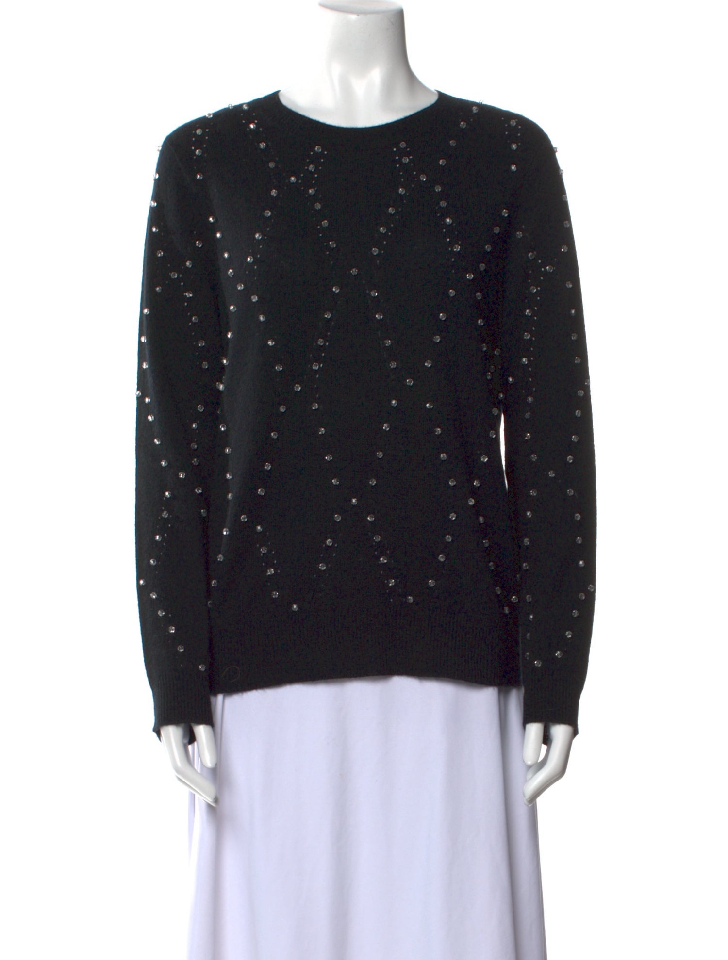 Neiman Marcus Cashmere Printed Sweater w/ Tags