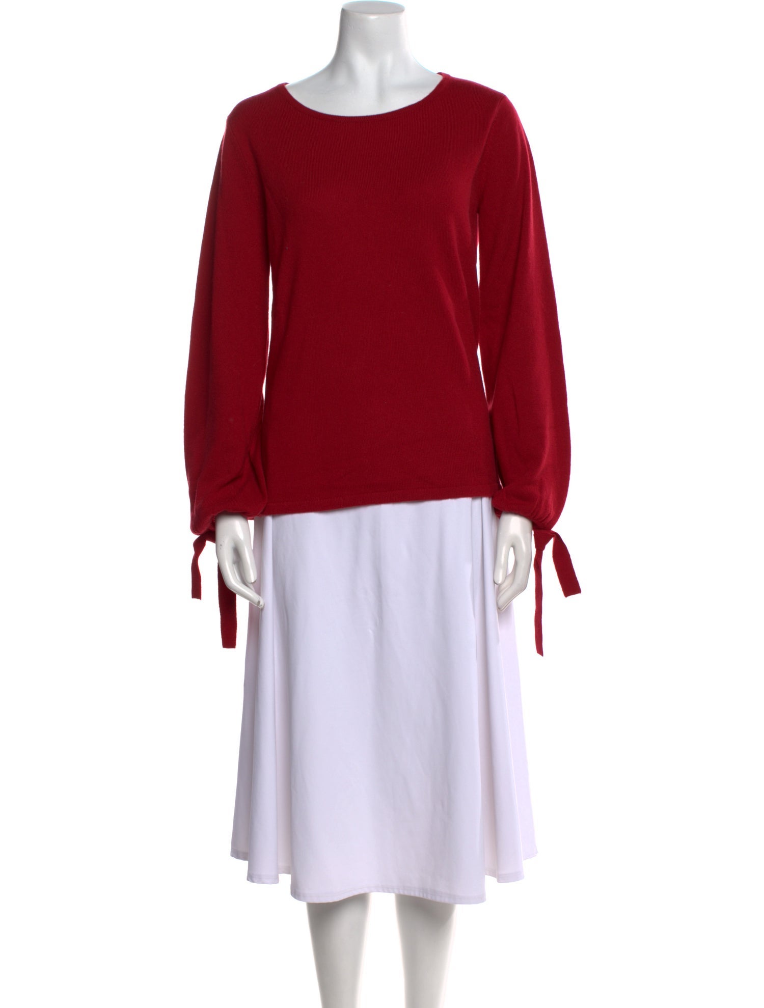 Neiman Marcus Cashmere Bateau Neckline Sweater