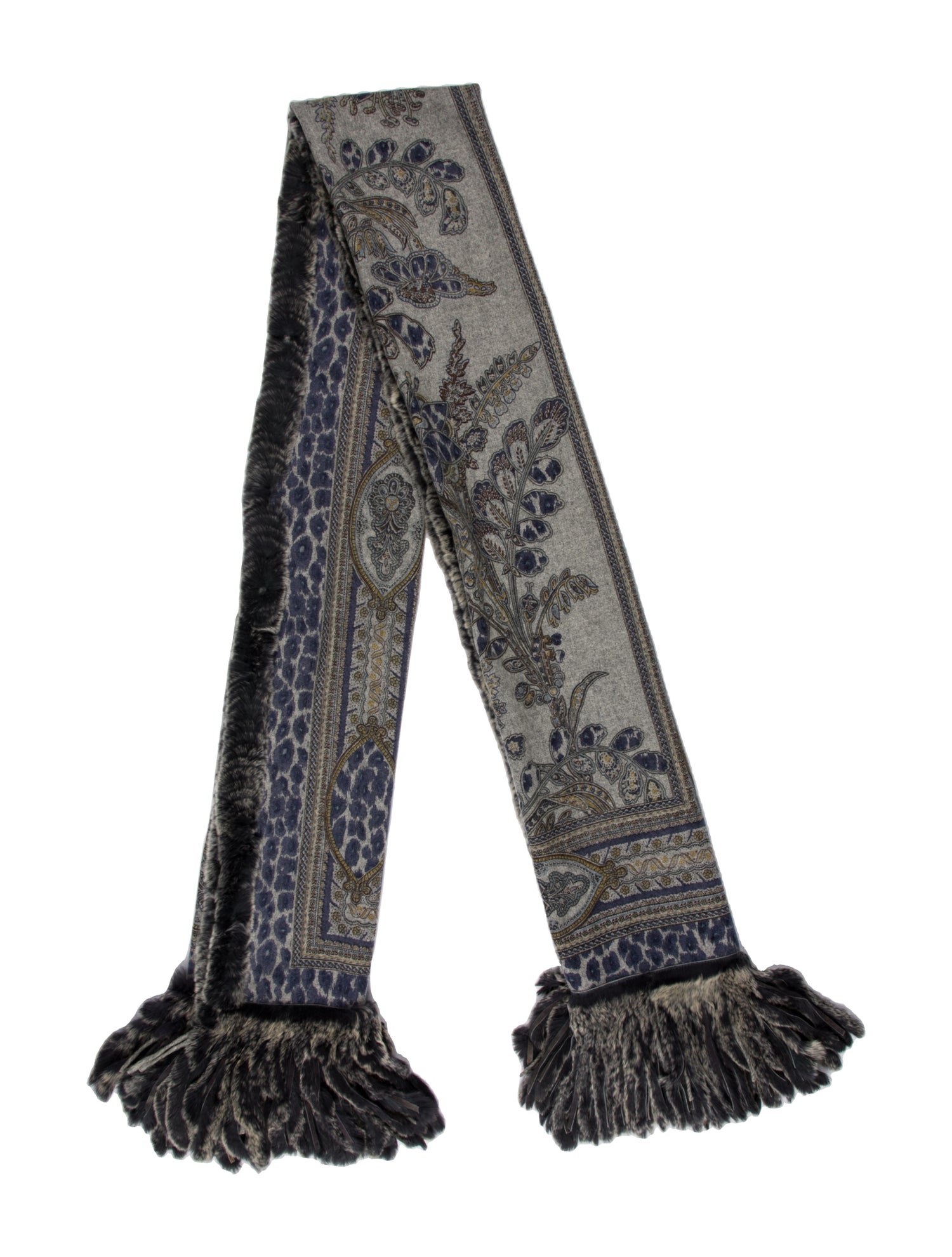 Neiman Marcus Cashmere Printed Scarf w/ Tags