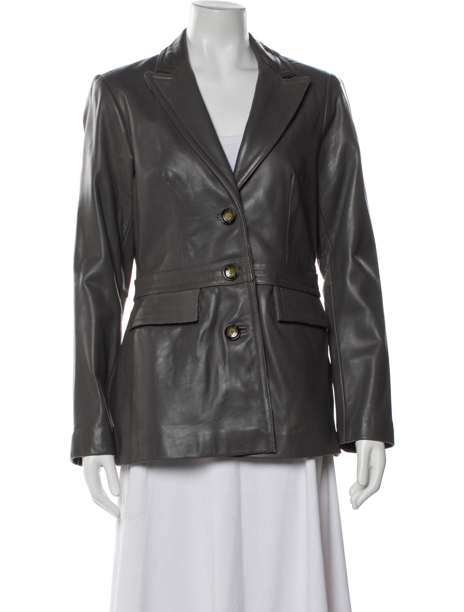 Neiman Marcus Leather Blazer