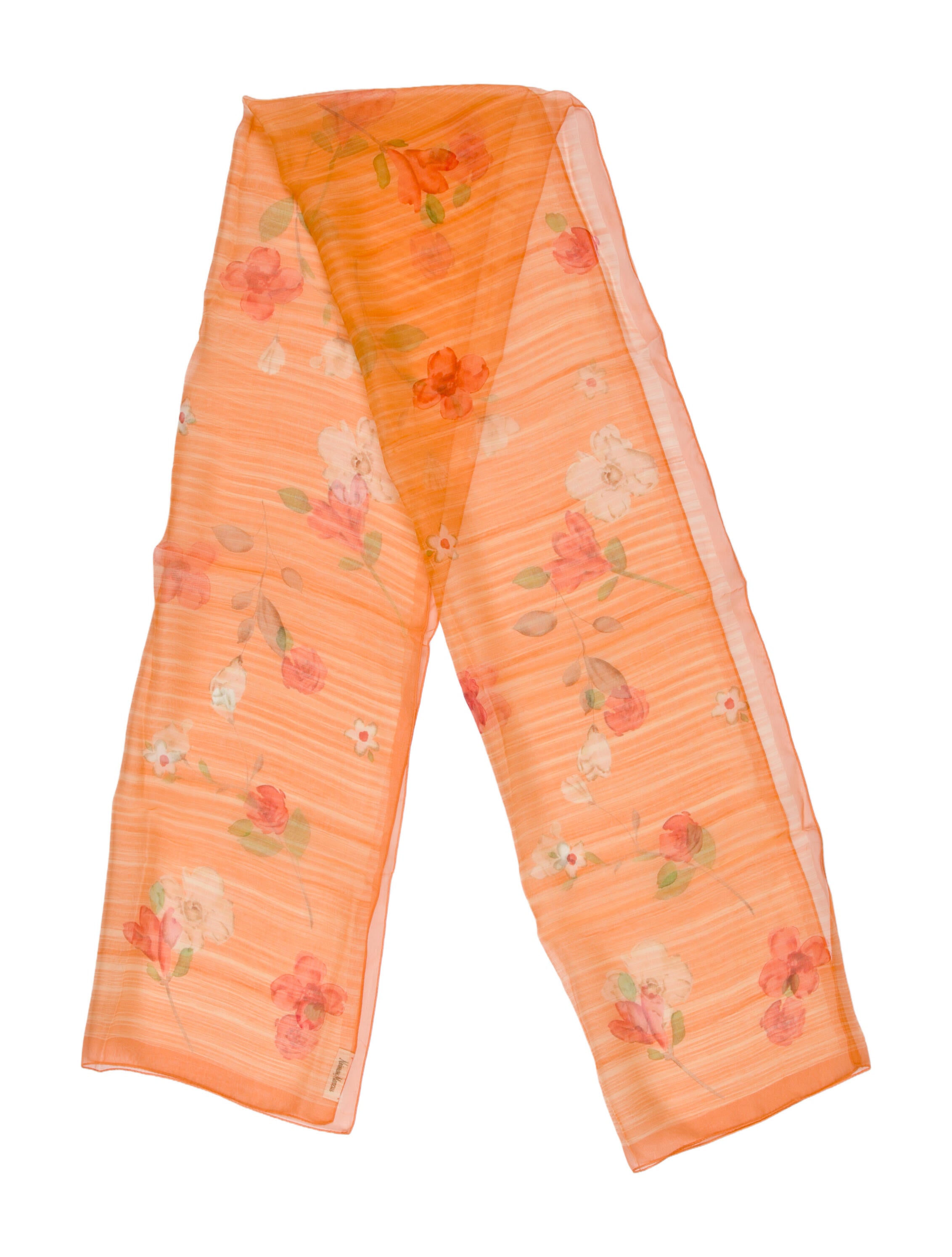Neiman Marcus Floral Print Scarf