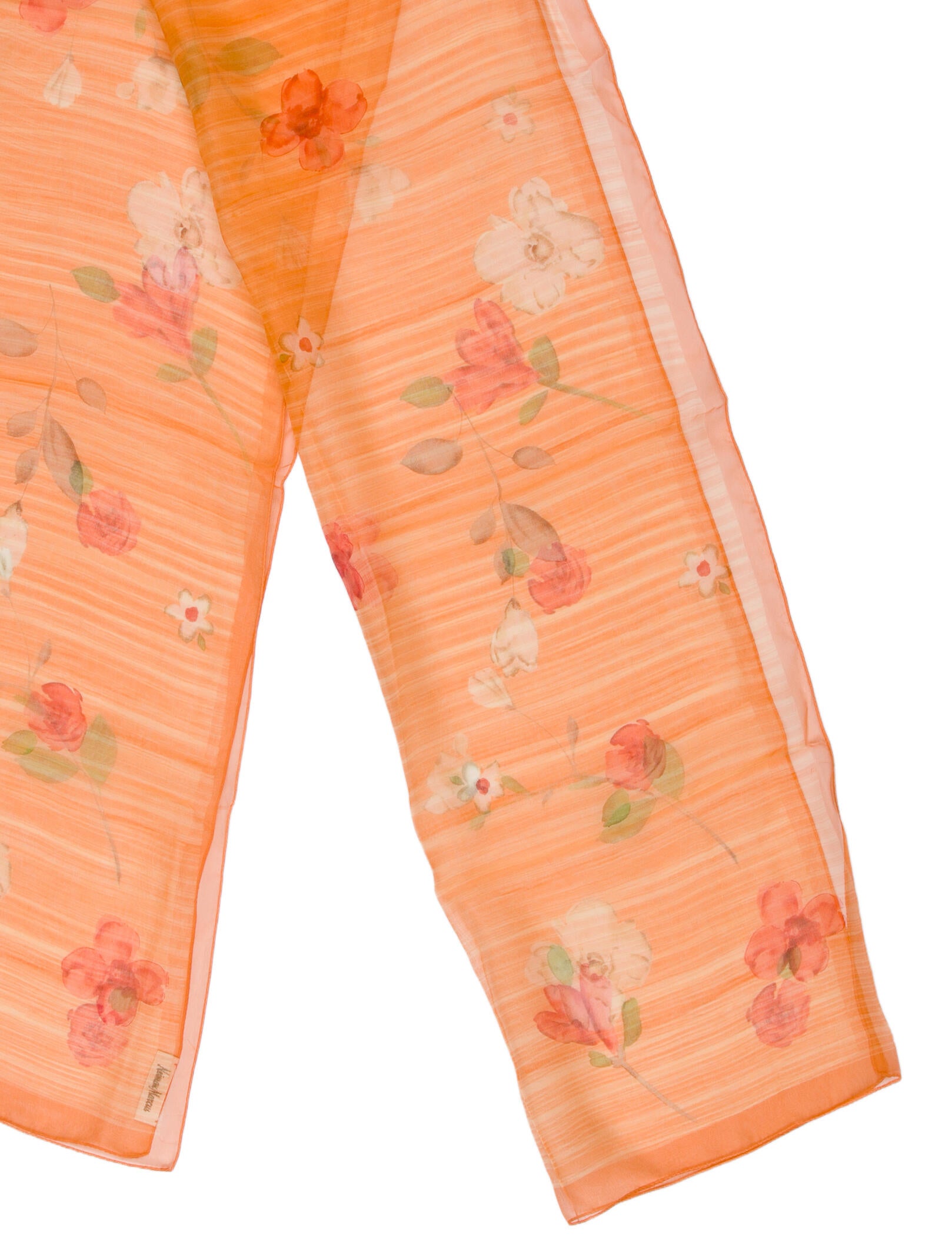 Neiman Marcus Floral Print Scarf