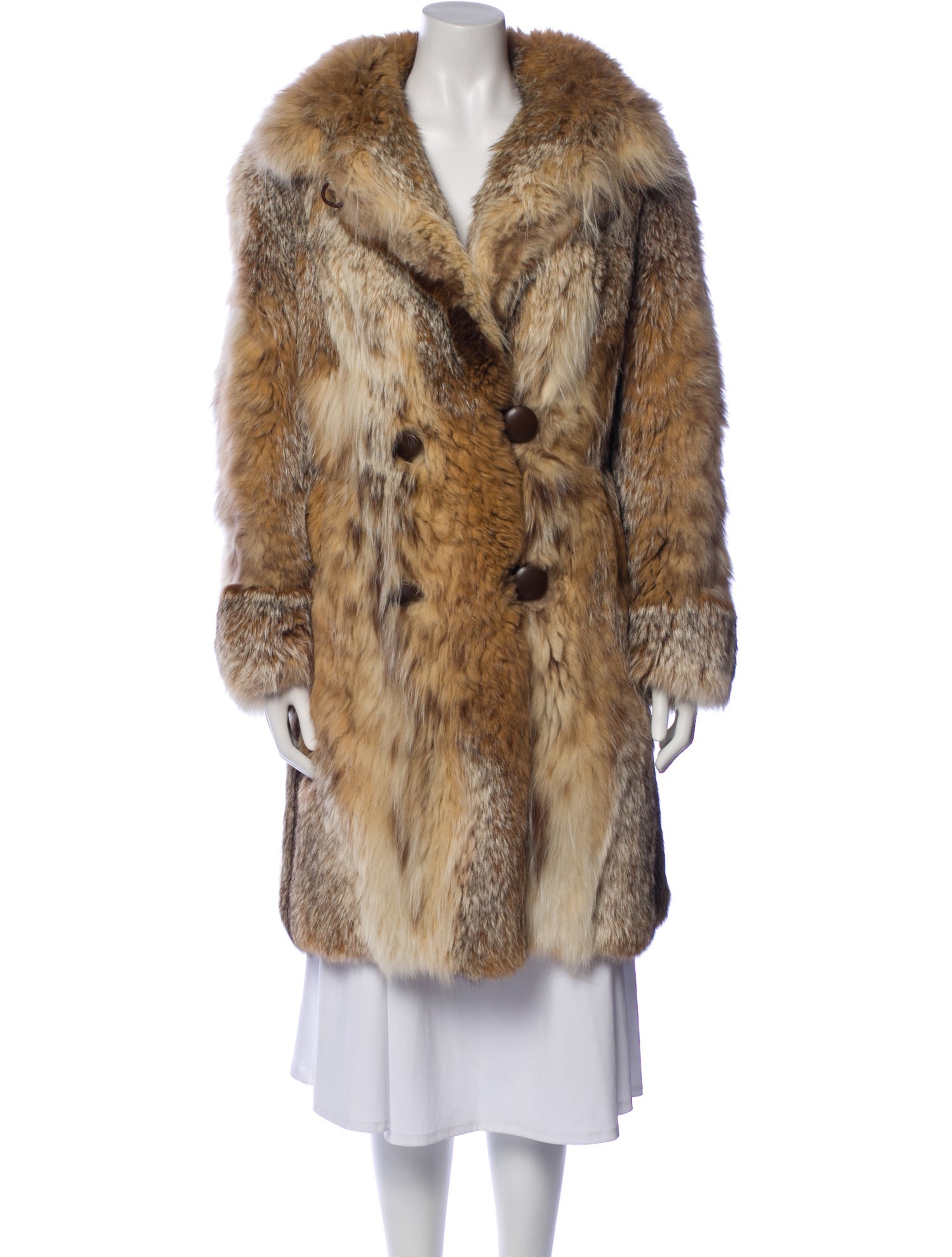 Neiman Marcus Animal Print Faux Fur Coat