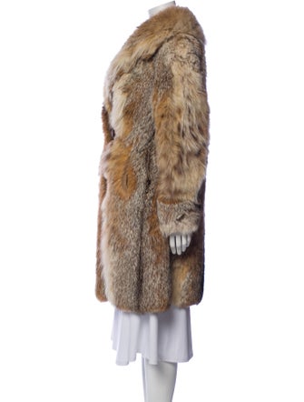Neiman Marcus Animal Print Faux Fur Coat