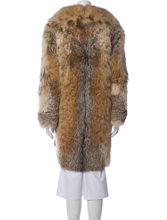 Neiman Marcus Animal Print Faux Fur Coat