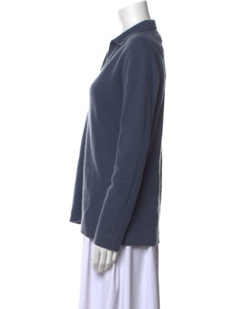 Neiman Marcus Cashmere V-Neck Sweatshirt