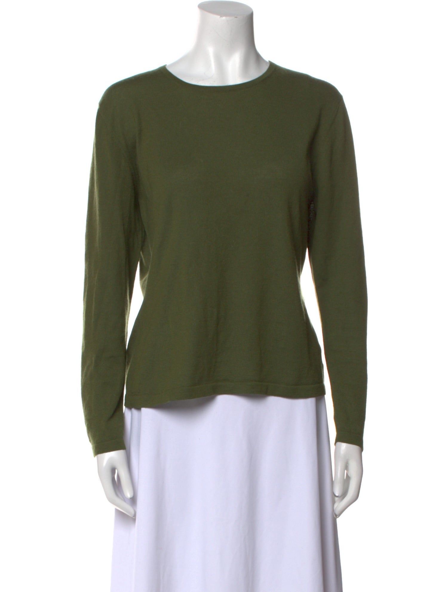 Neiman Marcus Cashmere Crew Neck Top