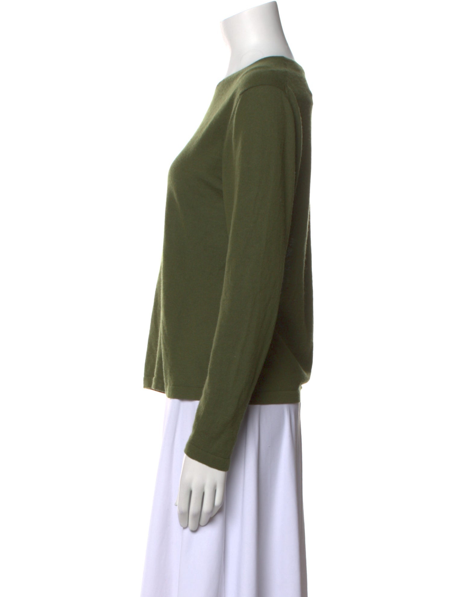 Neiman Marcus Cashmere Crew Neck Top