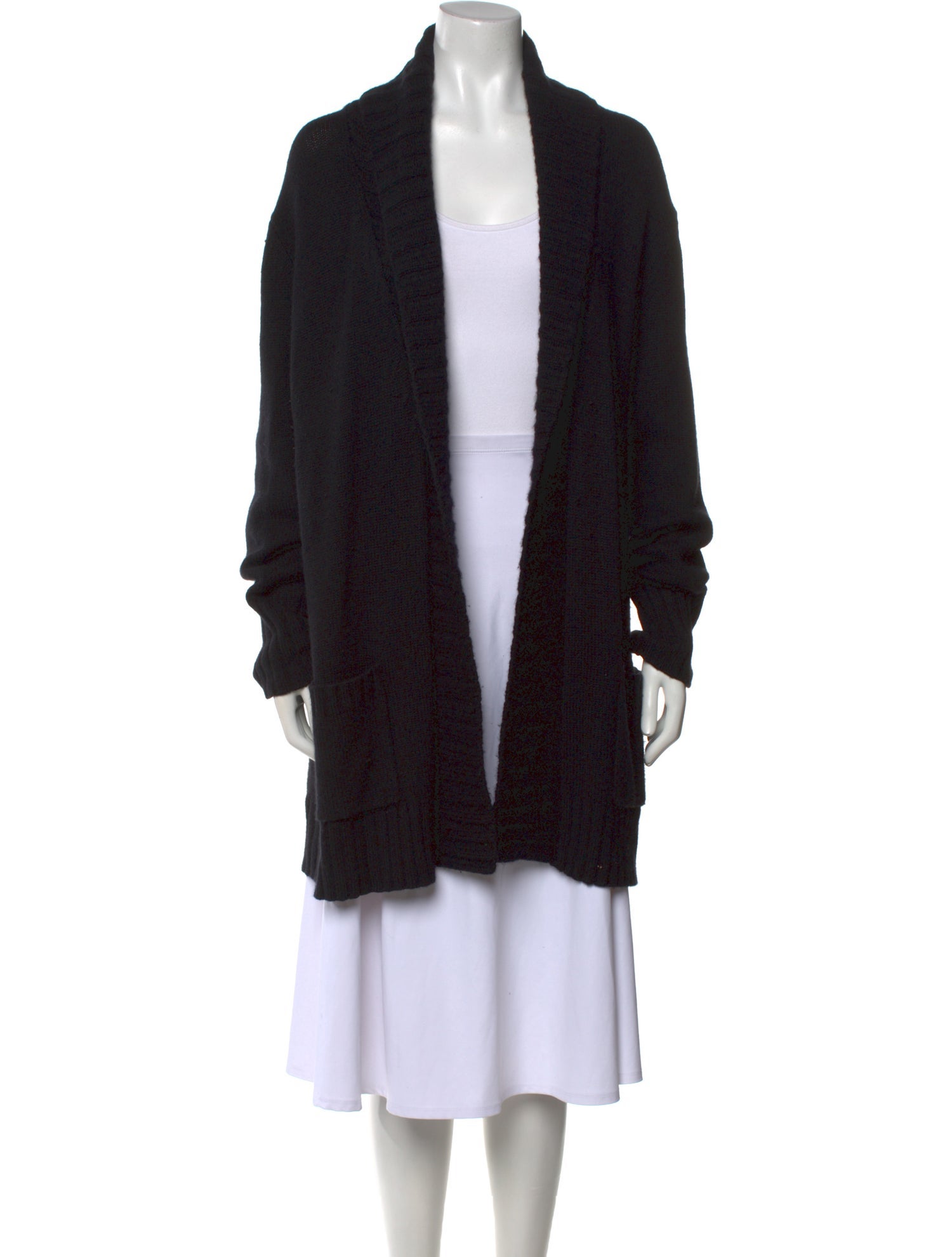 Neiman Marcus Cashmere Open Front Sweater