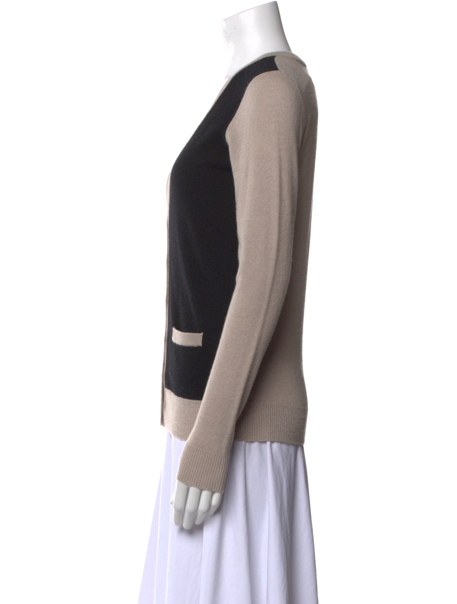 Neiman Marcus Cashmere Colorblock Pattern Sweater w/ Tags